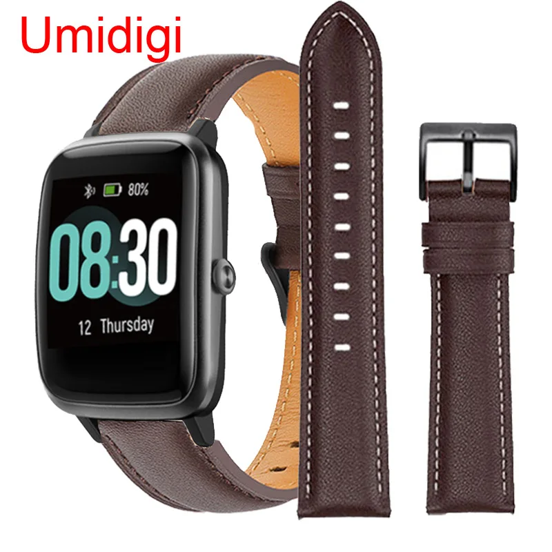

Leather Bracelet For Umidigi Uwatch 3 GPS GT Ufit Watch Strap