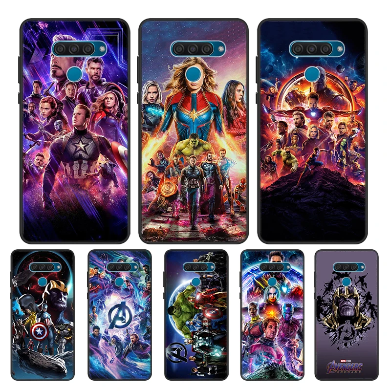 

Marvel The Avengers For Google Pixel 6 5 5A 4 4A XL Shell For LG Q60 V60 V50 V50S V40 V35 V30 5G Black Soft Phone Case