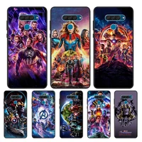 marvel the avengers for google pixel 6 5 5a 4 4a xl shell for lg q60 v60 v50 v50s v40 v35 v30 5g black soft phone case