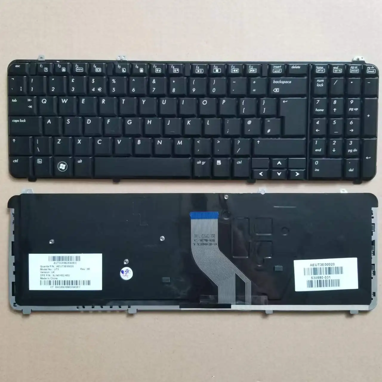 

Новинка для HP Pavilion DV6-1000 DV6-1100 DV6-1200 Series UK, черная клавиатура для ноутбука AEUT3E00020 9j. N0y82.h0u
