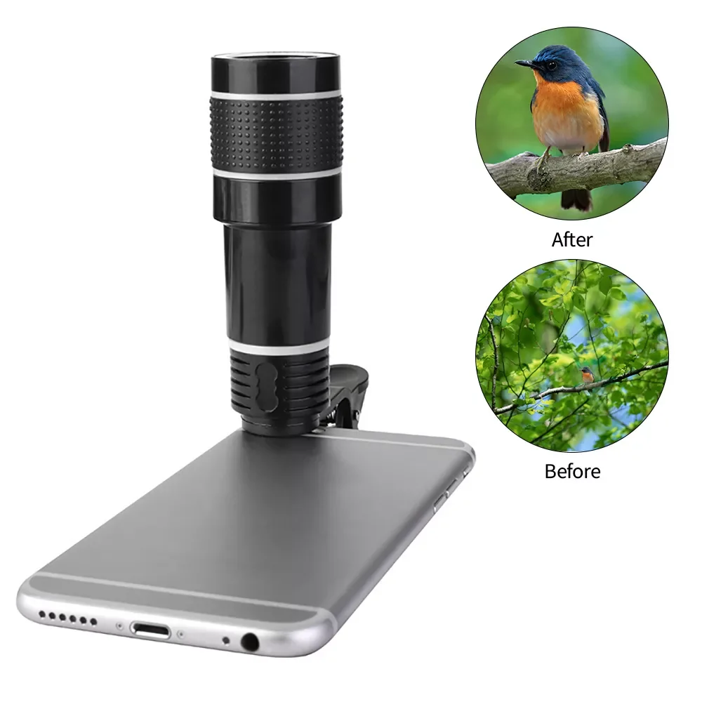 

20x Mobile Phone Telephoto Lens Set HD External Camera Lens Zoom Focusing Phone Lens Set for Iphone 11 X Samsung Xiaomi Huawei