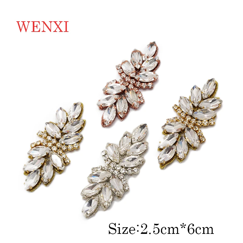 WENXI 30 шт. аппликация Стразы с кристаллами для модного свадебного платья пояс