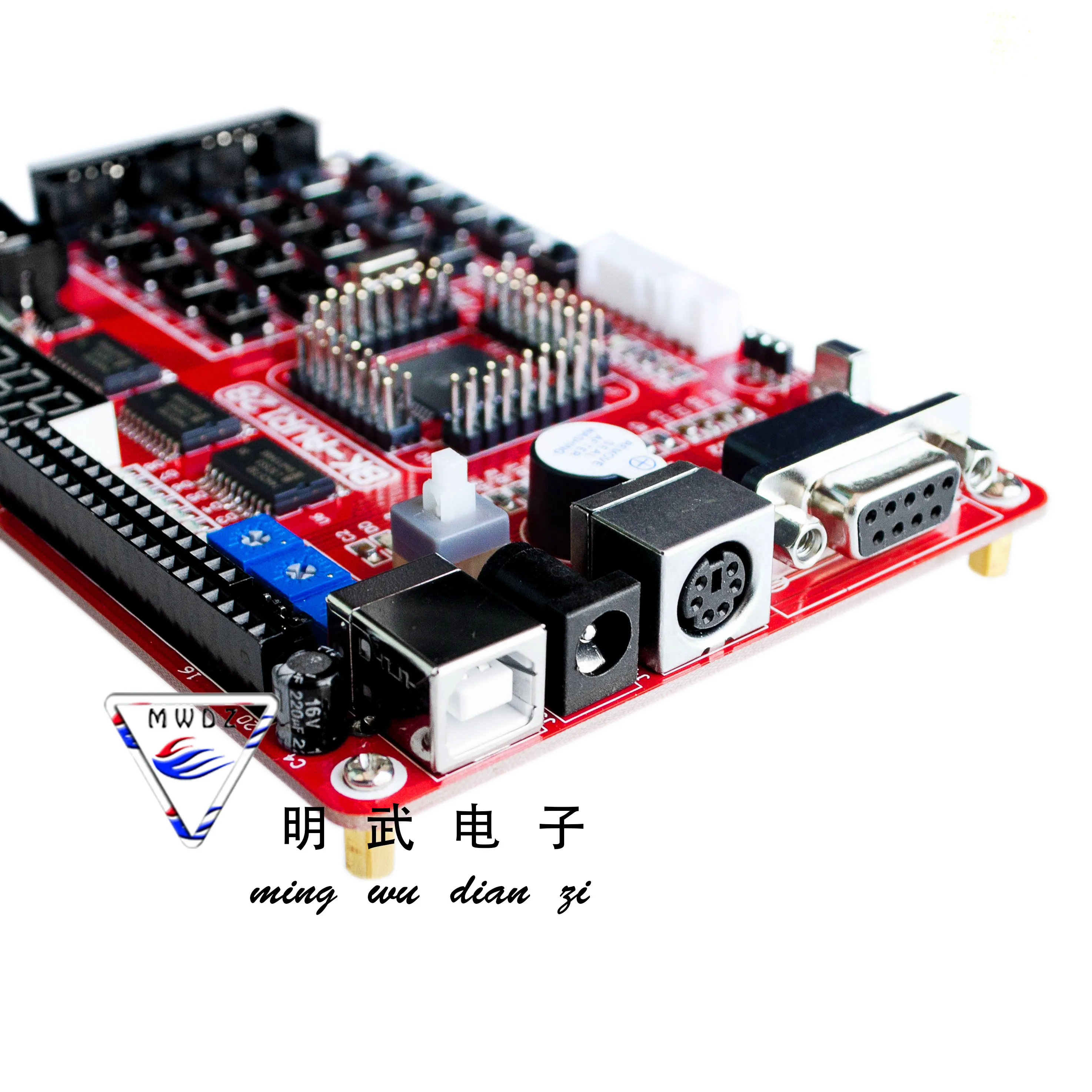 Фото Плата разработки микроконтроллера AVR ATMEGA128, макетная плата, обучающая плата, экспериментальная плата, новый оригинальный чип №2