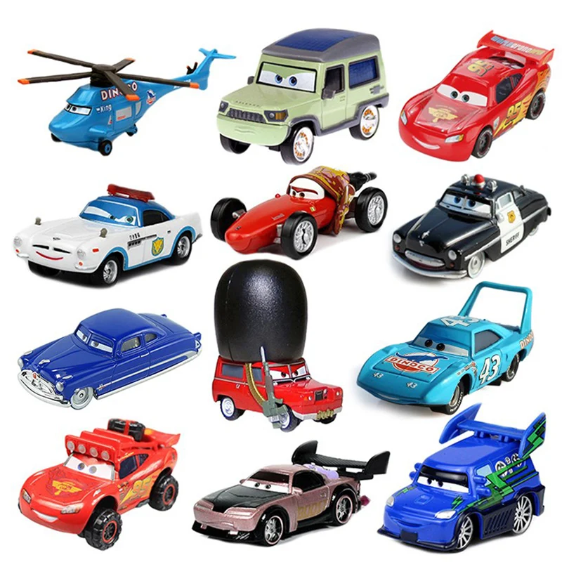 Модель автомобиля Disney Pixar Car 2 3 Lightning McQueen Chick Hicks Cruz Alloy для детей игрушка для мальчиков коллекция.