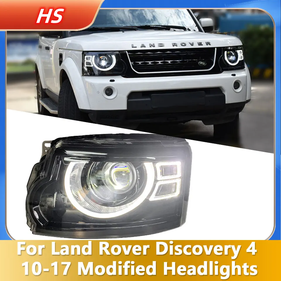 

Фары в сборе для Land Rover Discovery 4 10-17 D4, Модернизированная фара Land Rover defender, передняя фара, лампа, Лазерная линза, светодиодная автомобильная лампа