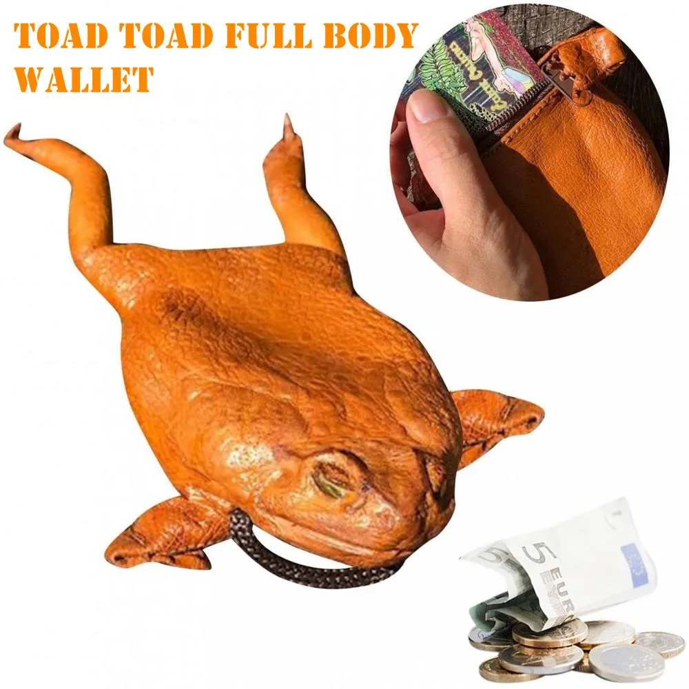 

2022 1 PC New Toad Whole Body Wallet Girls and Boys Purse Individuality Animal Purse Home Decor Storage Gift