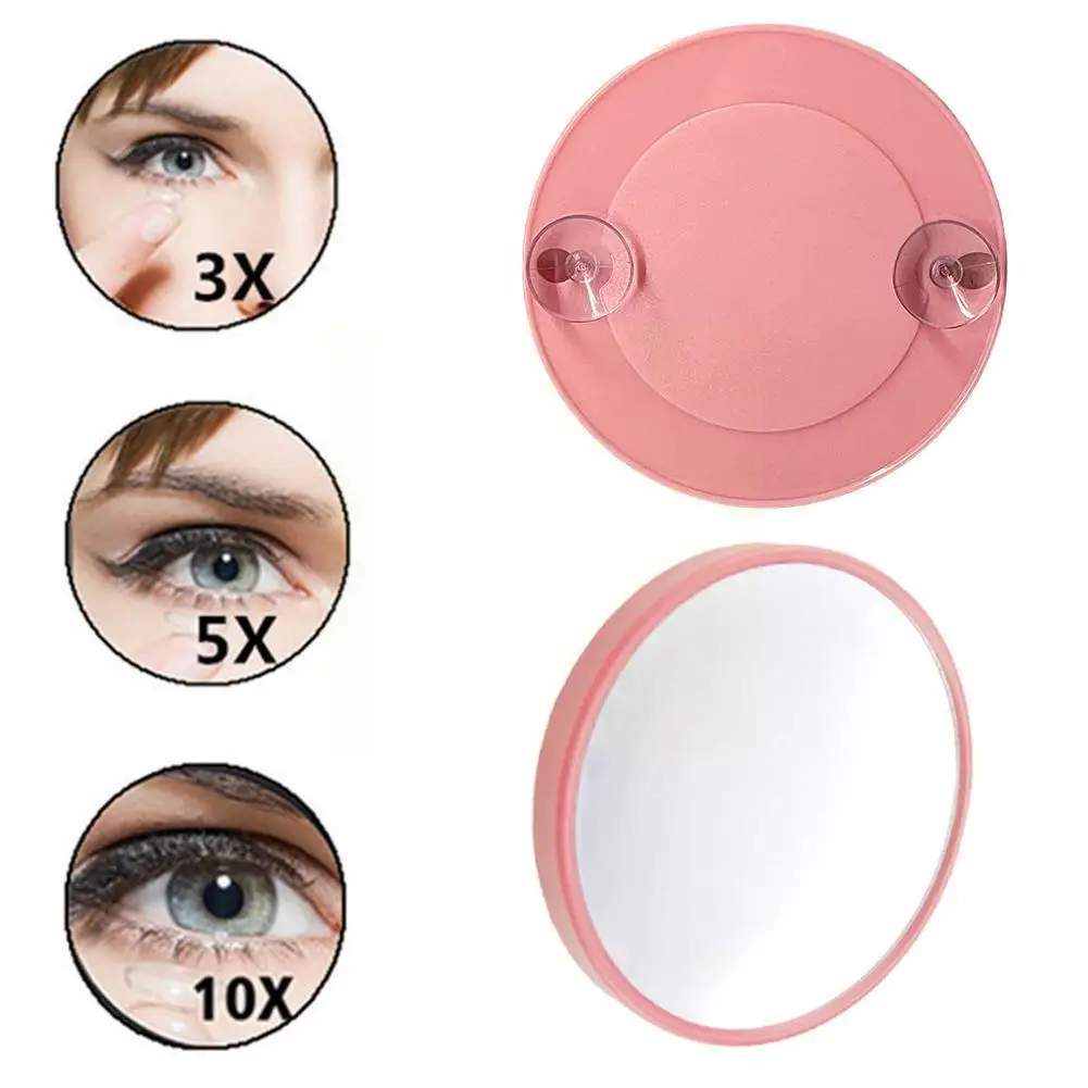 

High Magnification Blackhead Magnifying Glass Makeup Cup Suction Type Portable Mirror Mirror Multi-fold Female 1/2/5/10/15x U5e9