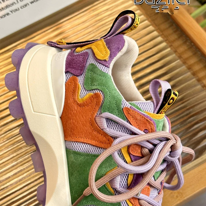 Brand Women Skateboarding Shoes Flat Thick Sole Sneakers Female Sport Shoes Breathable Zapatos Mujer Rubber Boots Woman Shoes