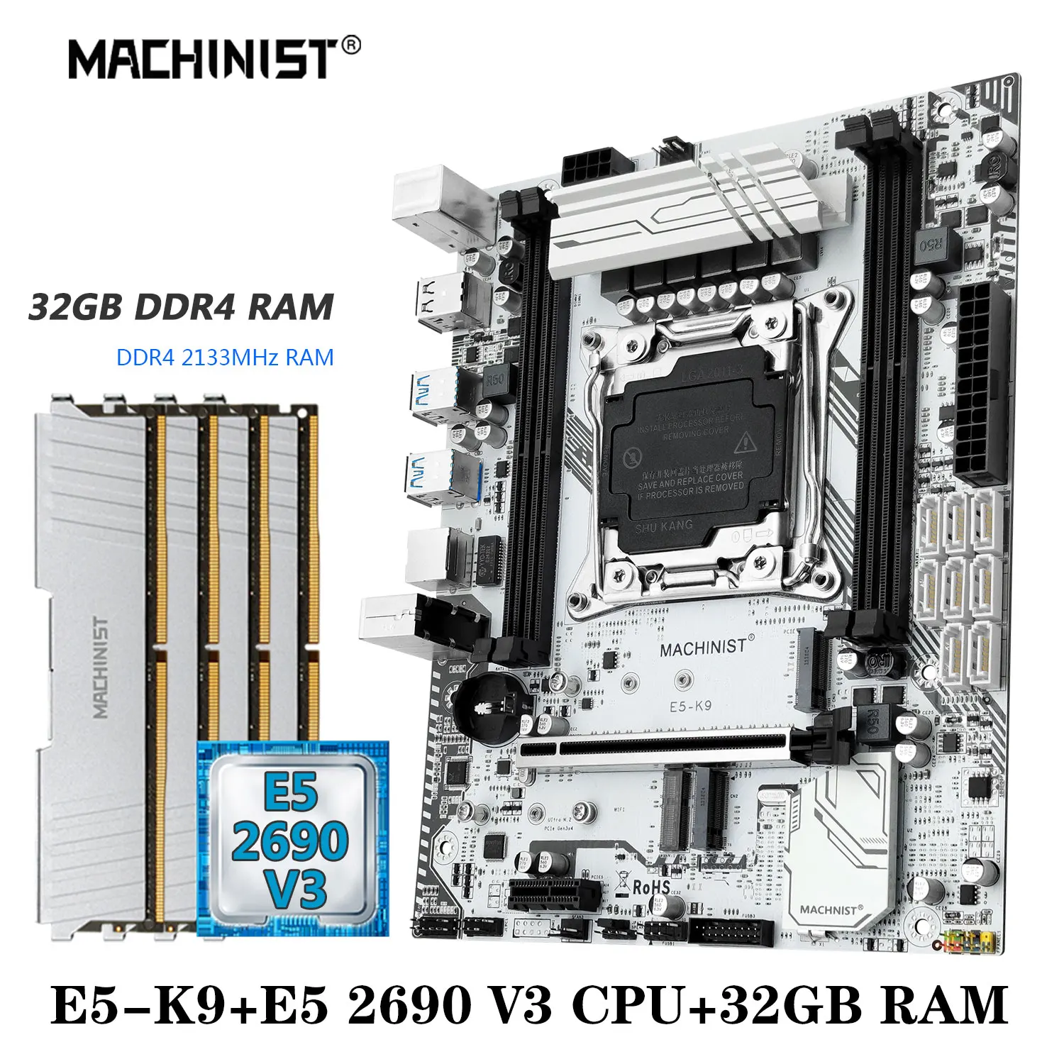 Xeon комплект ddr4. Материнская плата machinist x99 xeon e5 2690 v4. machinist x99 k9.