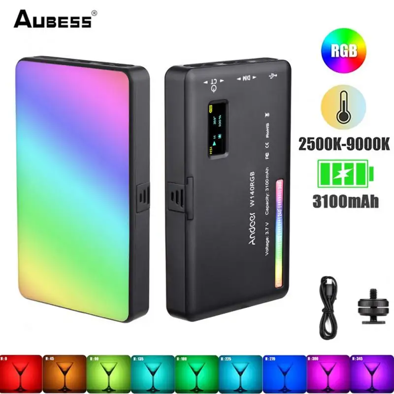

RGB-подсветка светодиодсветодиодный полноцветсветильник для видеокамеры, 3100 мАч, 2500-9000 к