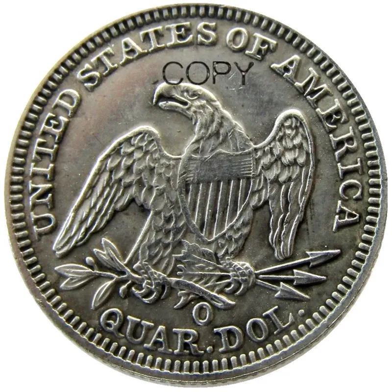 США 1850 PO Seated Liberty Quater доллар Посеребренная КОПИЯ монета (art.: 3920c2aef09d4) - 3920c2aef09d4