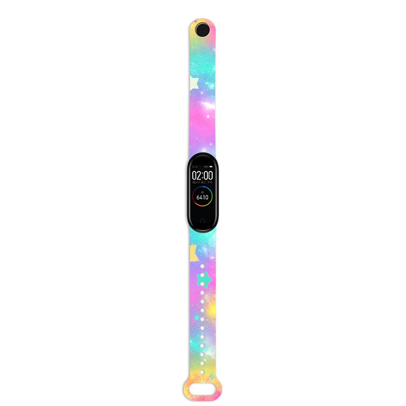 Ремешок для смарт-часов Xiaomi Mi Band 7 6 5 4 цветной браслет band 3 мужские и женские