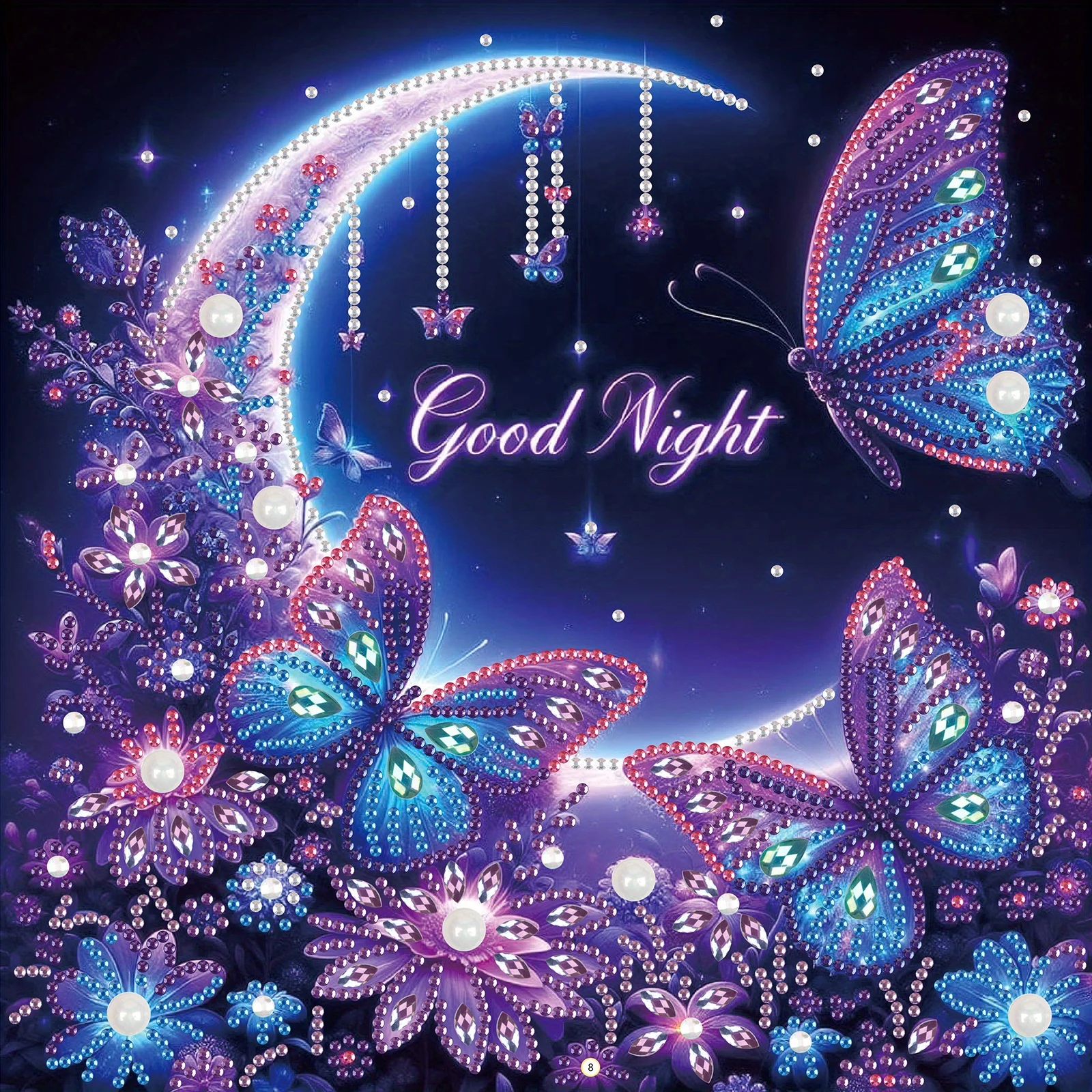 Набор для творчества Луна и цветы алмазная 5d-картина особой формы начинающих