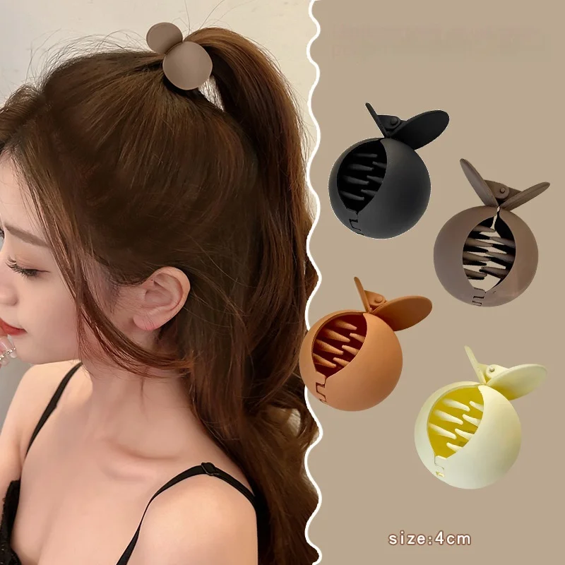 

Round Shape High Ponytail Claw Small Ponytail Fixed Grab Hairpin Back Head Artifact Women Girl Hair Style Hairpin Hair Claw Clip
