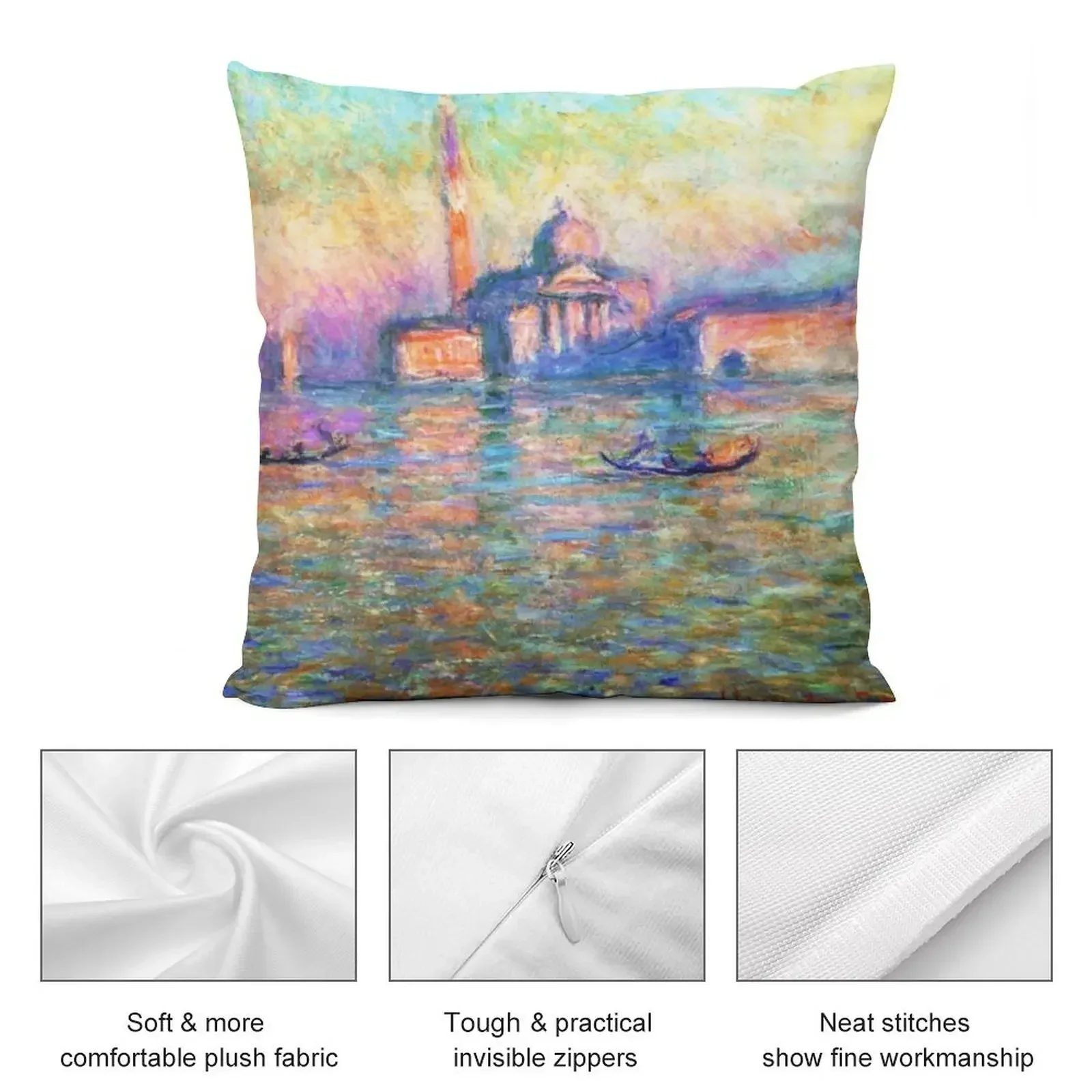 Подушка Claude Monet Church of San Giorgio Maggiore at Dusk