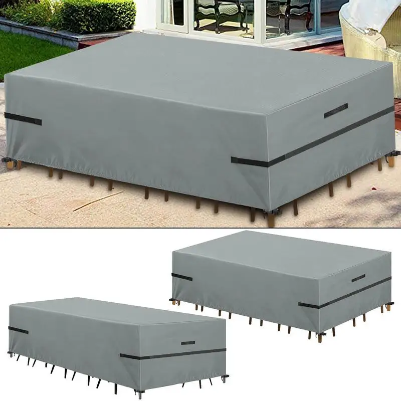 

Защитный чехол для мебели, защитный чехол для уличной мебели, пыленепроницаемый и устойчивый к разрыву чехол для стола высокой плотности 600D