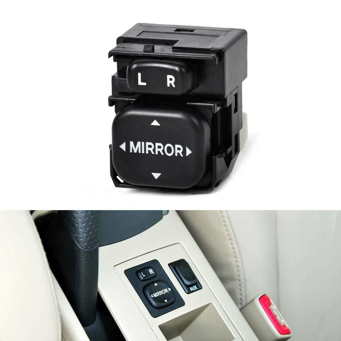 

Автомобильный зеркальный переключатель управления питанием для Toyota Yaris Camry Sienna RAV4 Corolla Highlander Tacoma 84872-52030