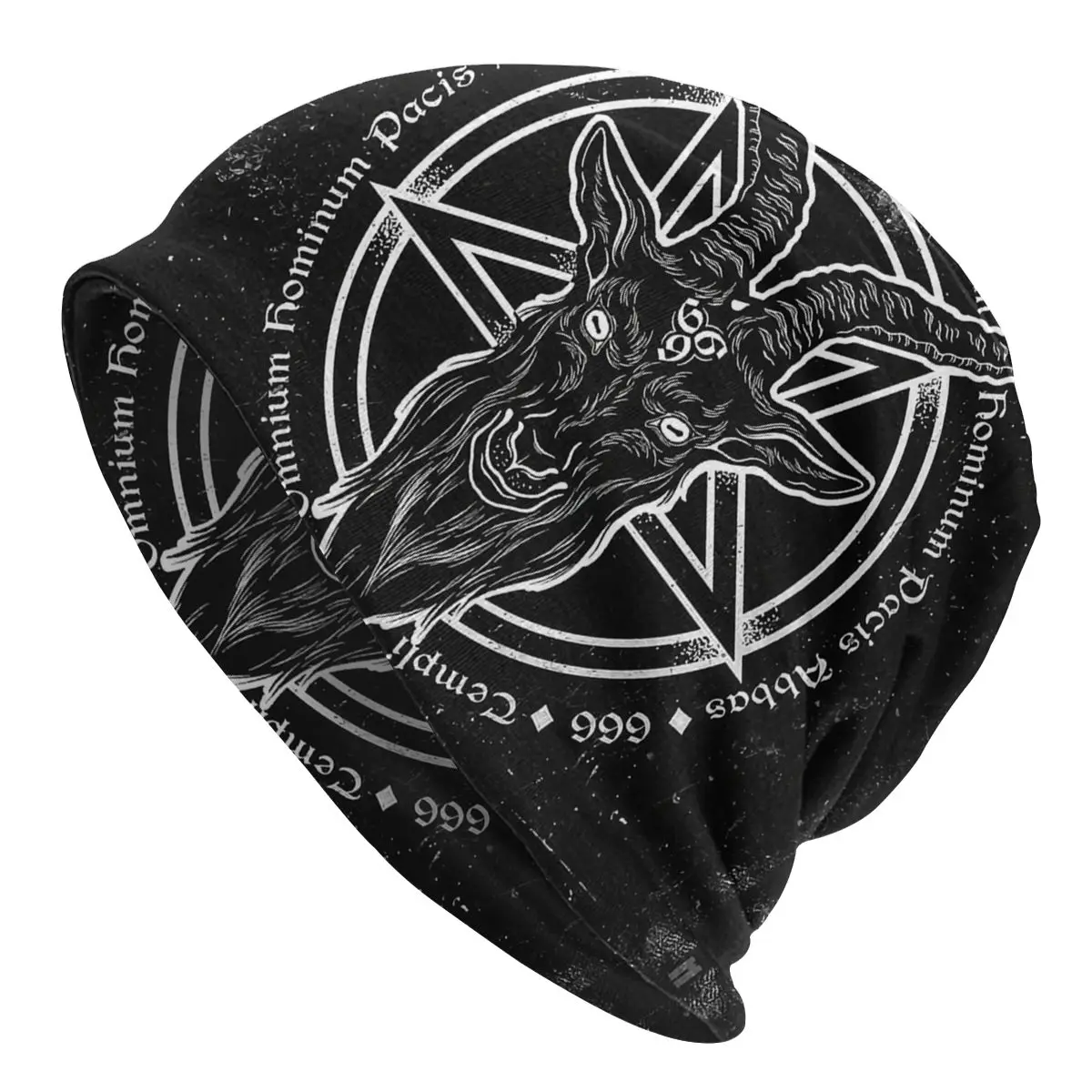 Шапка-бини с козой дьявола 666 шапки для мужчин и женщин унисекс трендовая зимняя