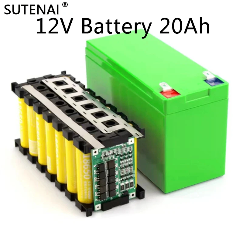 

12V Battery 18650 Battery Pack 18650 lithium battery recharable battery Solar storage Battery Electric lighting Outdoor battery