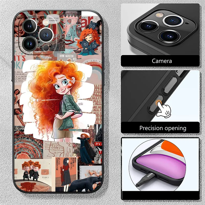 LS12 новый высококачественный чехол для сотовых телефонов Disney Brave iPhone 15 14 13 12 11 Pro Max