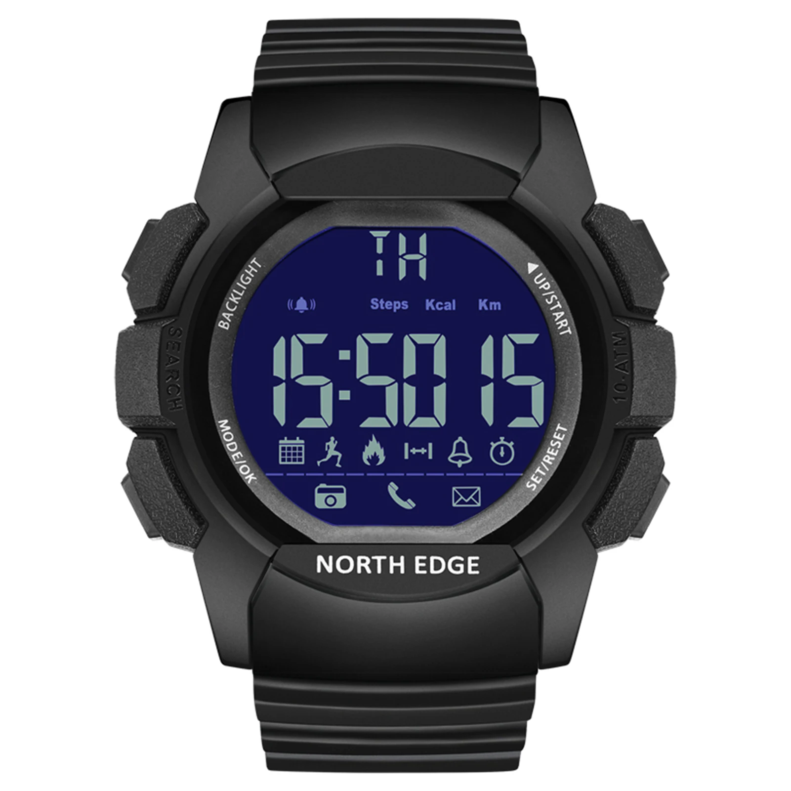 

Men Sports Watches Fashion Waterproof LED Digital Watch Man Military Wrist Watch Multifunctional Army Watch Pedometer Calories