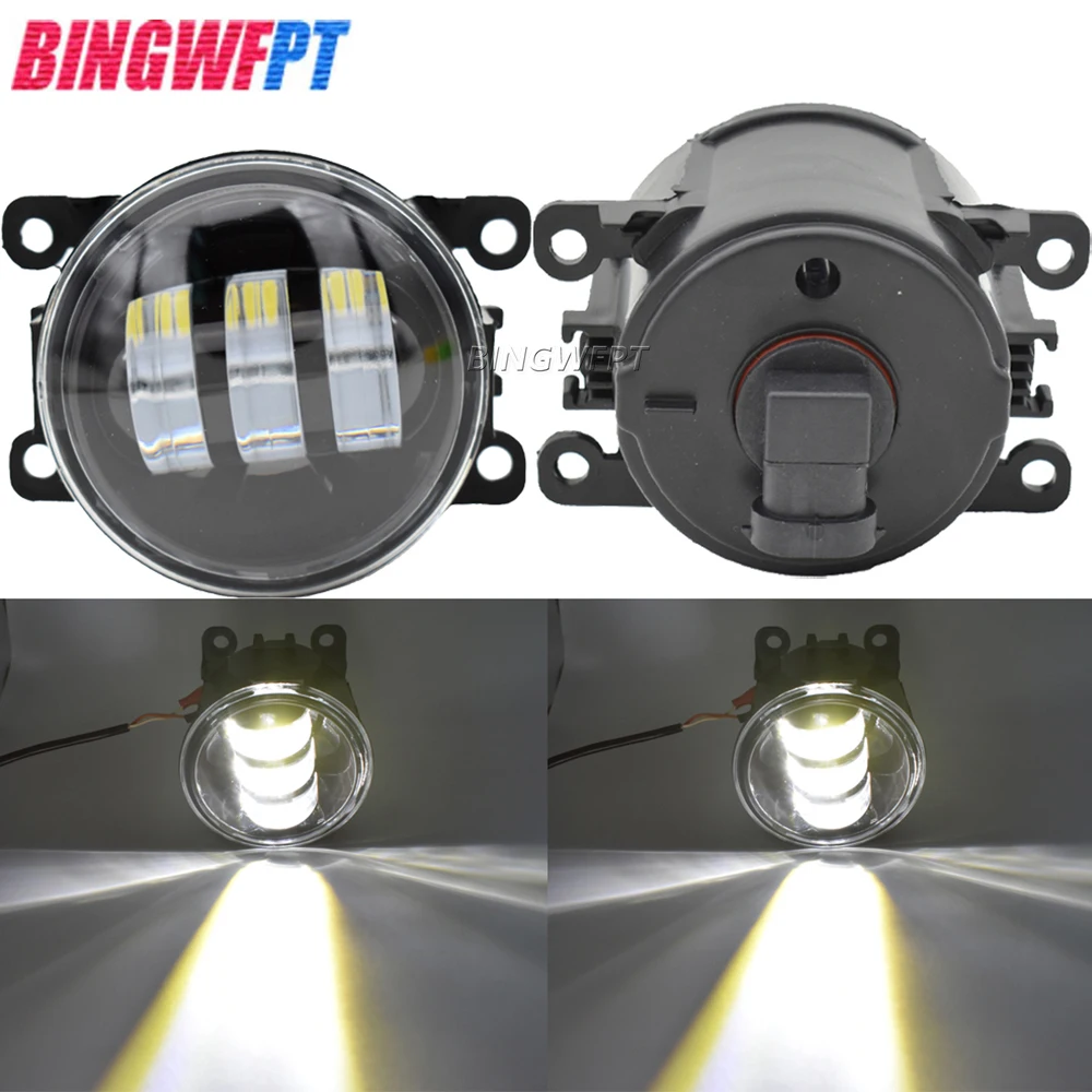 2 шт. DRL H11 Противотуманные фары для Suzuki Jimny JB64 JB74 2018 2019 2020 Jimny JB43 светодиодные противотуманные фары в сборе дневные ходовые Противотуманные фары s 12 В