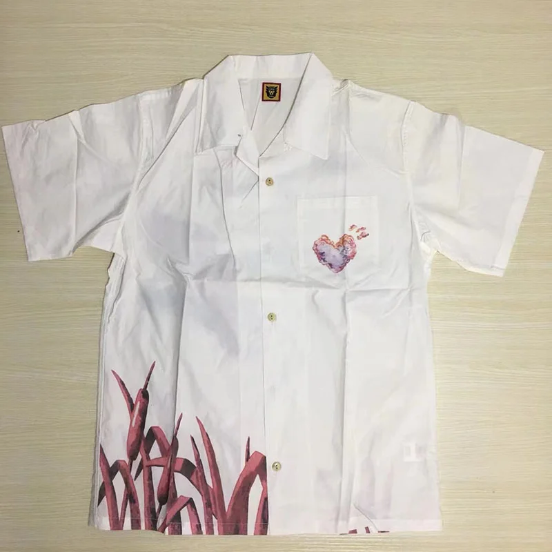 Human Made Casual Shirt Duck Eagle Men Women 1:1 Short Sleeve HUMAN MADE Oversize Shirt