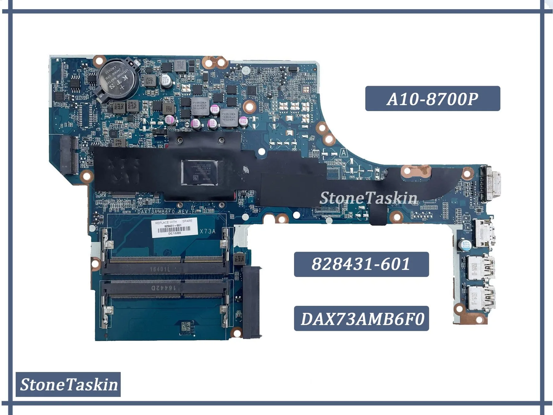 Материнская плата для ноутбука HP Probook 455 G3 DAX73AMB6F0 FRU 828431-601 CPU A10-8700P RAM DDR3 100%
