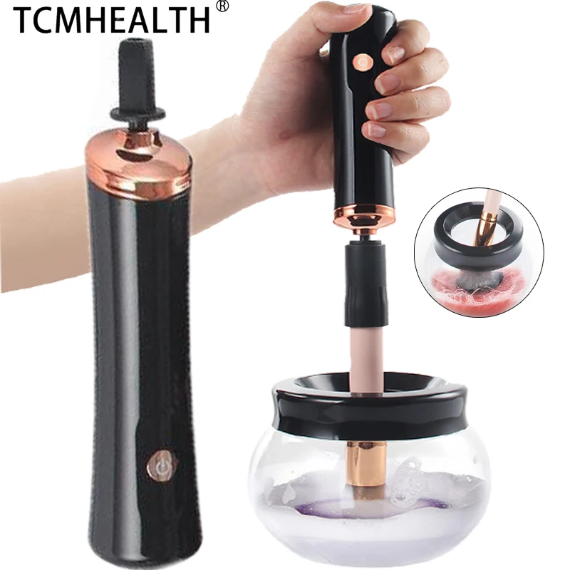 

TCMHEALTH Professional Makeup Brush Cleaner Electric Washing Machine Quick Dryer Glue Waker Makeup Brush Cleaner Foundation