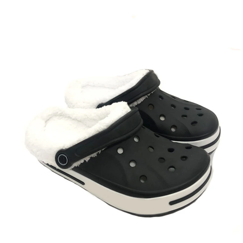 

IPPEUM Women Clogs Autumn Hole Slippers Outside Shoes Sandalias Mujer Shoes For Women 2021 Winter Women's Slippers