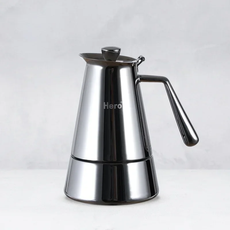 

Moka pot stainless steel portable coffee pot home brewing coffee machine espresso coffee tool