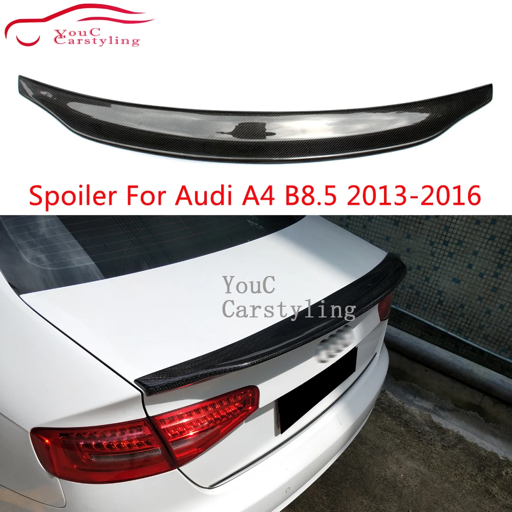 

Спойлер из углеродного волокна для багажника Audi A4 B8.5 2013-2016 4-дверный задний бампер для седана