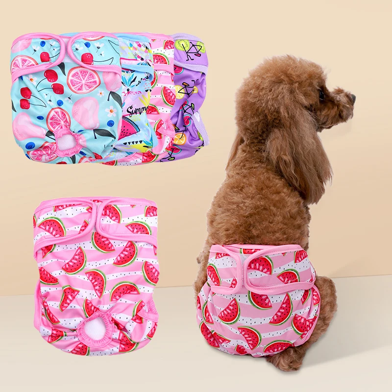 

Pet Diaper Puppy Dog Diapers Underwear Diaper Female Dog Cat Sanitary Panties Physiological Shorts Pants For Small Medium Dogs