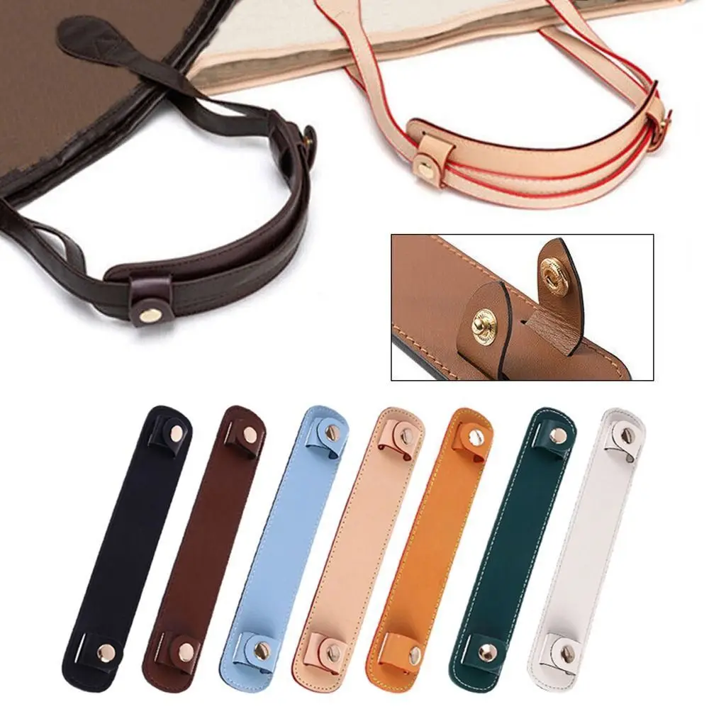 

PU Leather Bag Strap Decompression Pads User-friendly Wide Snap Bag Handle Fixing Clip Korean Style Pressure Relief Outdoor