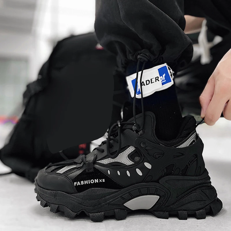 Mens Sneakers NEW Breathable Damping Sports Shoes Couple Casual Shoes Thick Sole Running Walking Shoes Trainers Sport Sneakers