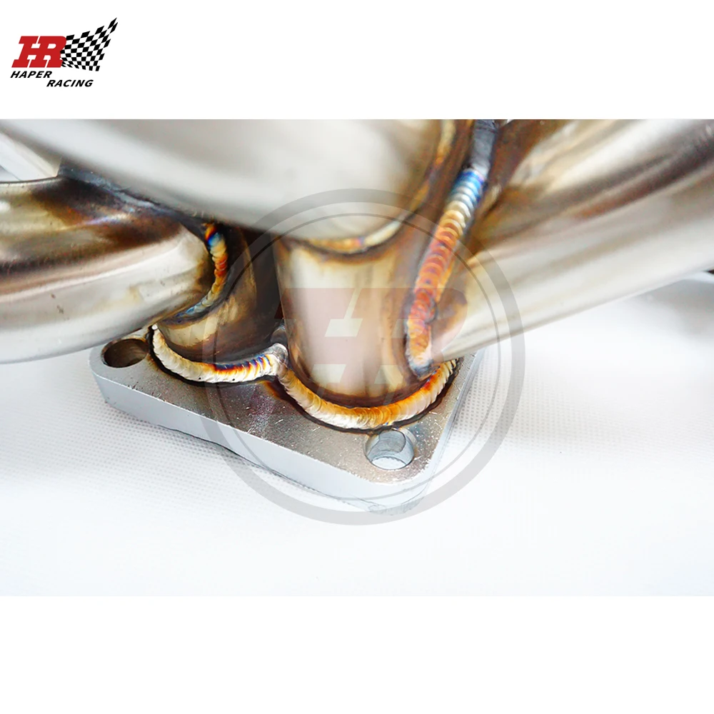 Выпускной коллектор Haper Racing SS304 42 мм с верхним расположением фланцев T4 Twin Scroll для R31 R32 RB20DET RB25DET 240sx S13 S14 1989-1999 гг. (art.: 3920da574ee83) - 3920da574ee83