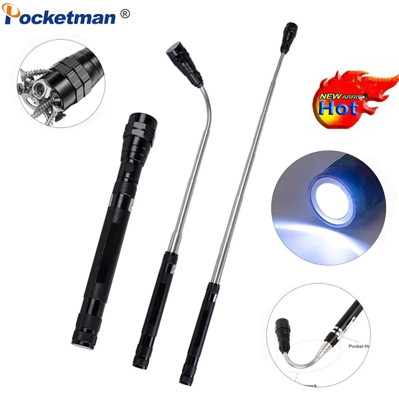 

Portable LED Flashlight Flexible Head Flashlights Magnetic Work Light Auto Repair Light Outdoor Emergency Light Torch