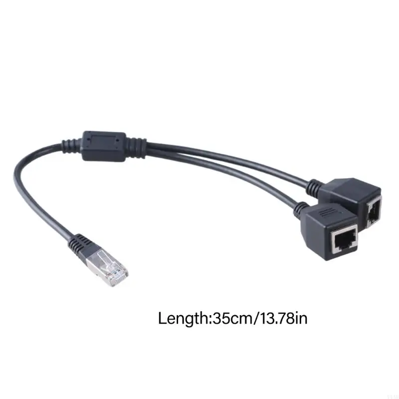 Y1ae усилитель Rj45 ethernet -адаптер от 1 male по 2 до кабеля для локальных портов