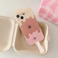 cute melting ice lolly creative phone stand case cover for iphone 11 12 13 pro x xr xs max shockproof case for iphone 13 cases