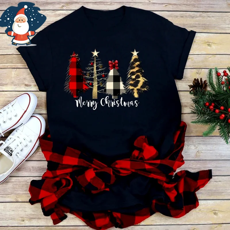 Футболка Y2k мужская с принтом Санта-Клауса и снежинками