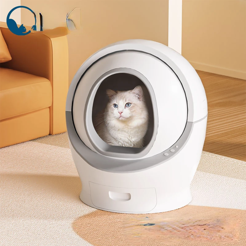 Semi Automatic Closed Toilet Accessories Cat Litter Boxes Wi