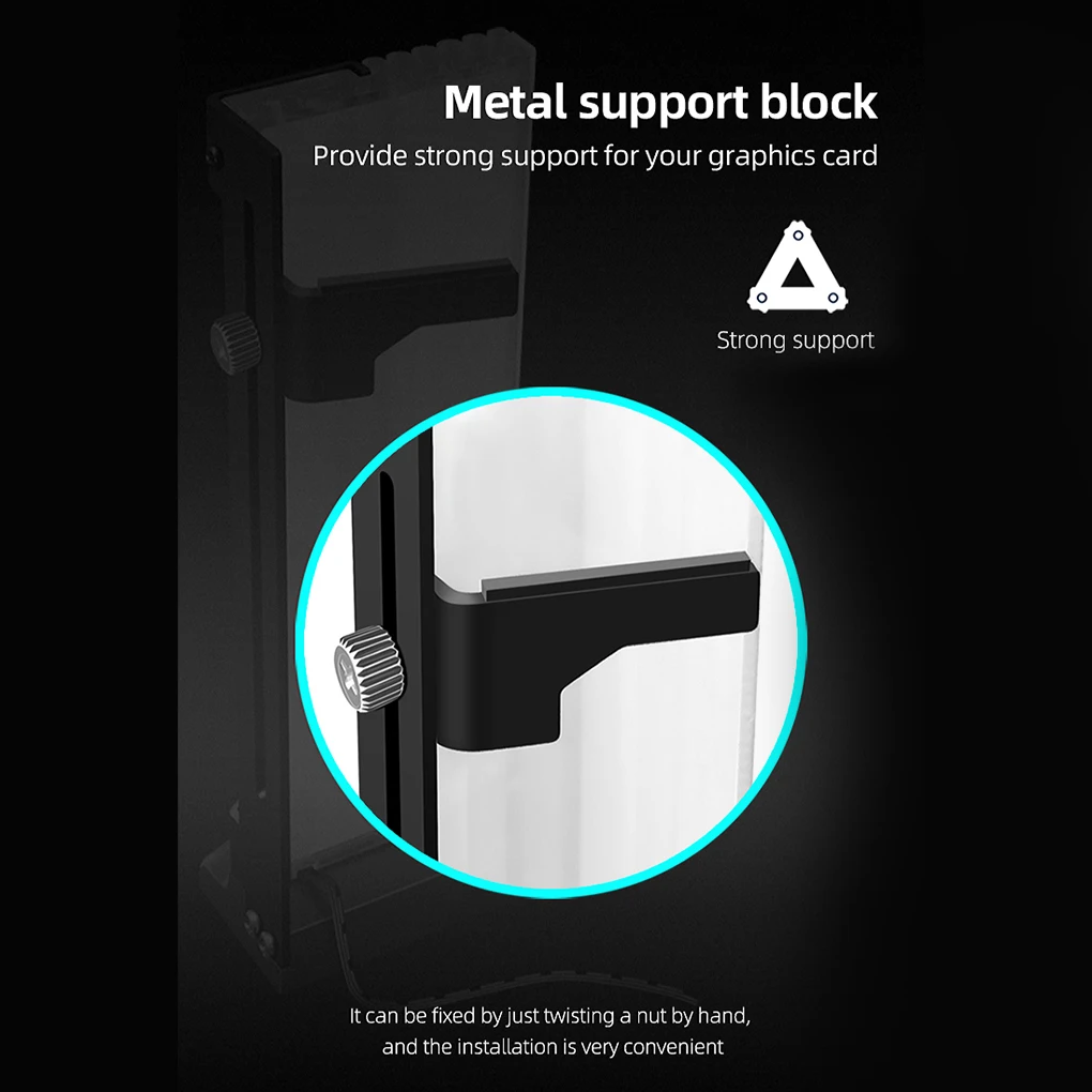 

Новинка, вертикальный кронштейн COOLMOON для графического процессора, цветной кронштейн 5 в RGB, подставка для графической видеокарты, держатель ...