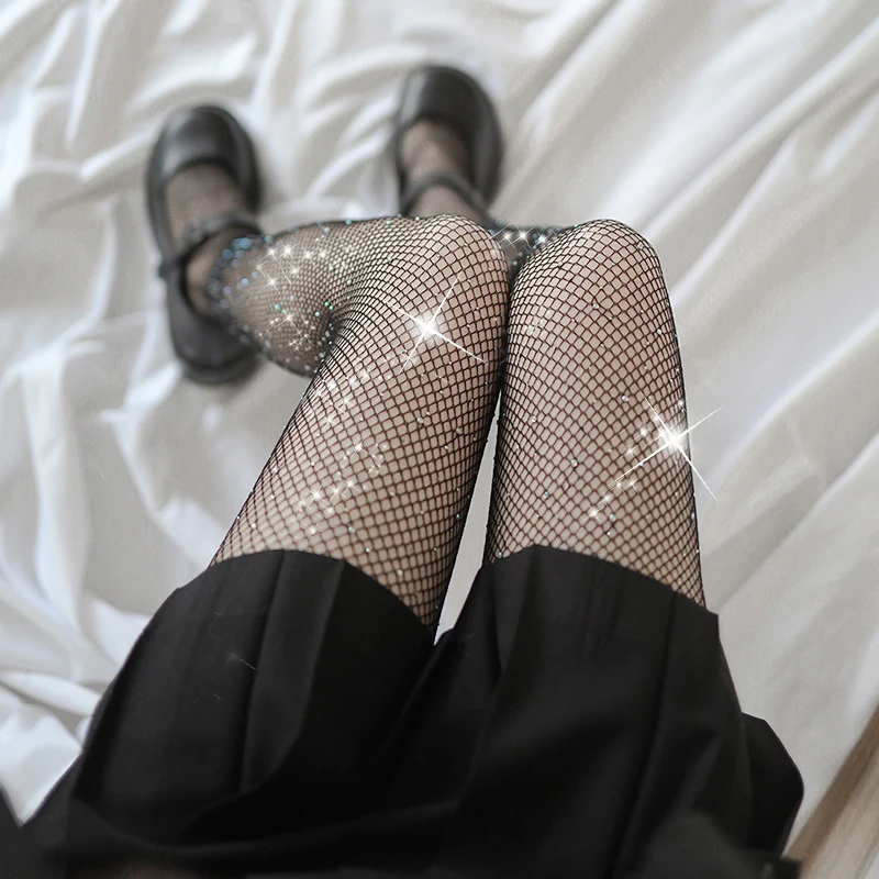 Женские колготки со стразами