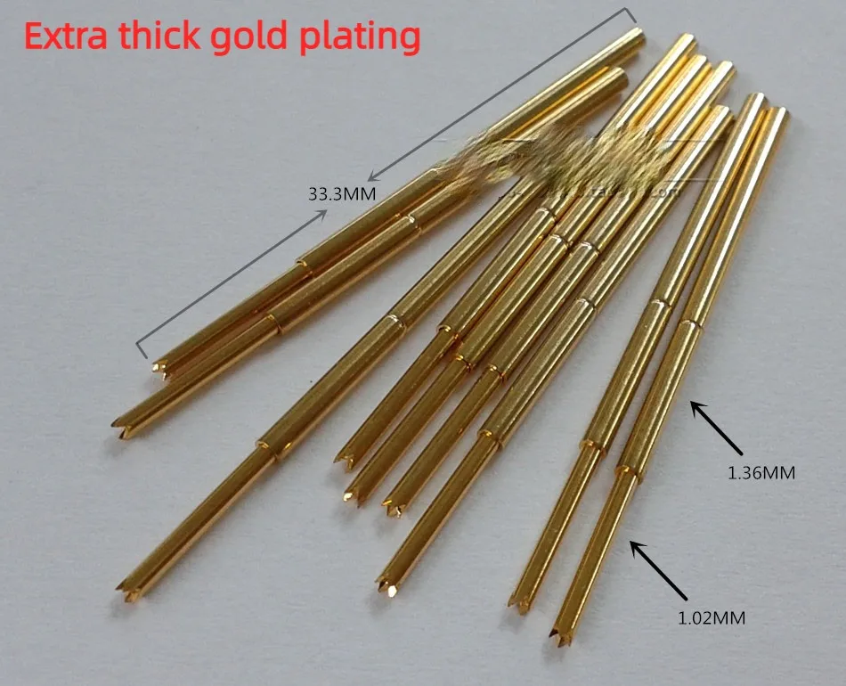 

100Pcs Test needle P-25F1 four-jaw pogo needle 100MIL elastic needle