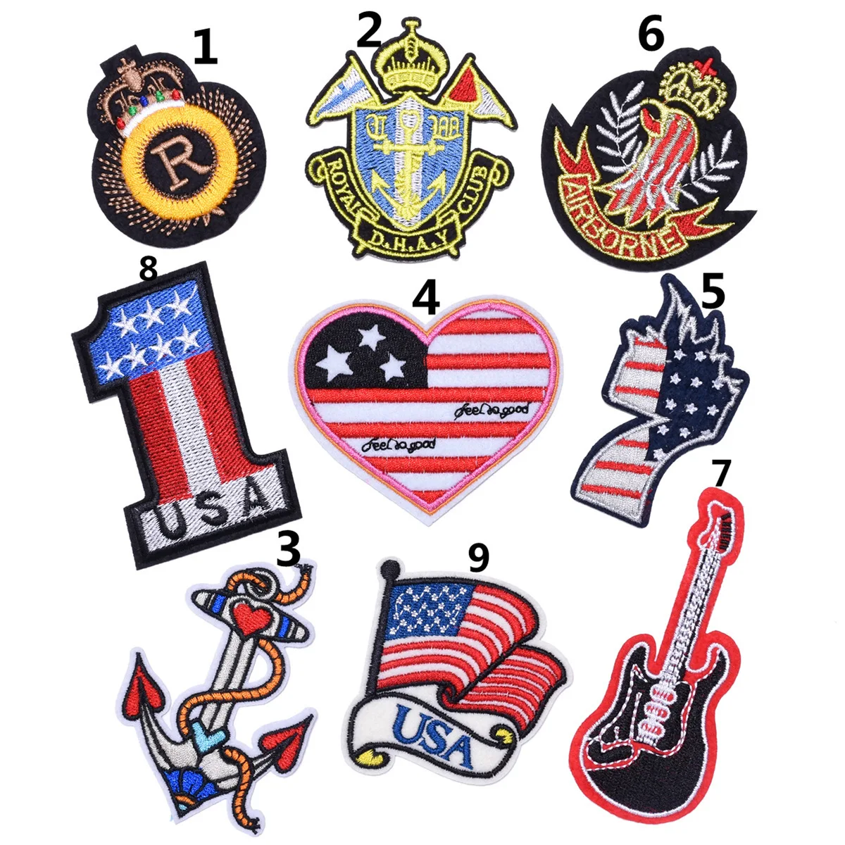 

1 шт. новый высококачественный цифровой патч для глажки гитары с вышивкой аксессуары для одежды «сделай сам» декоративный патч для багажа