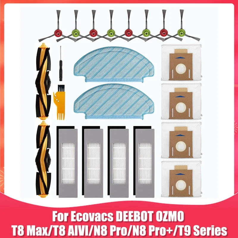 

Replacement Parts For Ecovacs DEEBOT OZMO T8 Series T8 AIVI T8 Max N8 Pro N8 Pro+ Robot Vacuum Cleaner