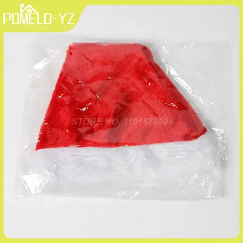 

Christmas Hat Velvet Short Plush Christmas Costume Accessories Super Soft Christmas Hat Festival Dressing Supplies