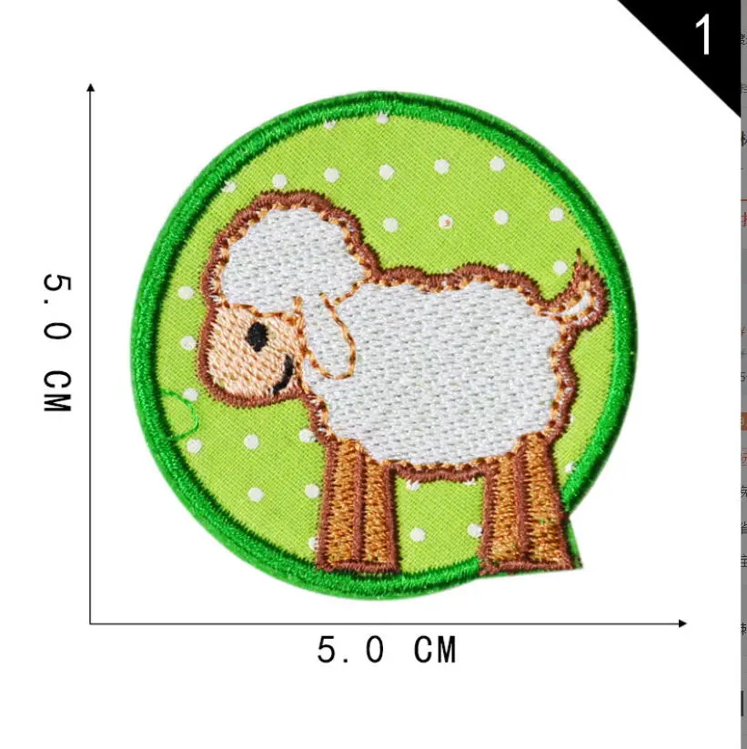 40 Скус 10 шт. нашивки с вышивкой животных вышитая одежда шляпа сумка материал для