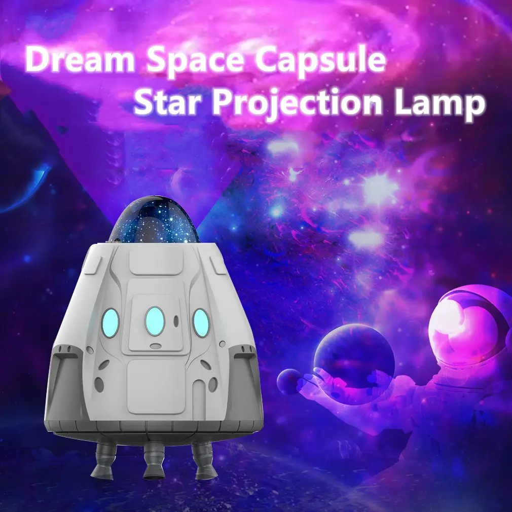 

New Light Projector Space Capsule LED Star Galaxy Lamps Wireless Speaker Projection Lights Star Projectors Lamp Night Lights