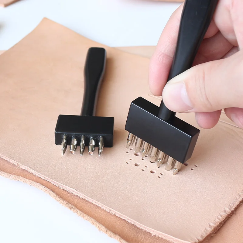 

Pattern Punch Punch Leather Craft Chisel Leather Tools 7 Models DIY Leather Hole Punch Round Leather Craft Hollow Hole Punch